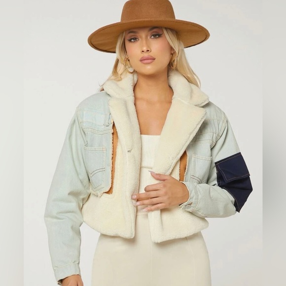 Denim Patchwork Jacket - Picture 1 of 6